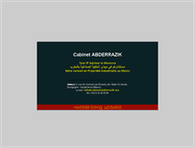 Tablet Screenshot of cabinetabderrazik.ma